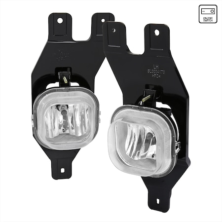 Spec-D Tuning Ford F250 F350 F450 Fog Lights With Clear Lens 99-04 LF-F25099C-HZ